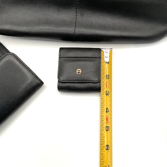 Rare vintage etienne aigner soft leather purse w/ matching wallet and coin case - Picture 9 of 16